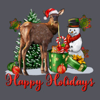 Happy Holidays Baby Deer Vintage Hoodie | Teevron