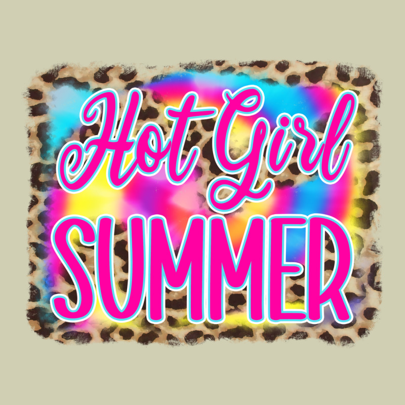 Hot Girl Summer Tie Dye Leopard Heavy Core Tee by CowCowDesign | Teevron