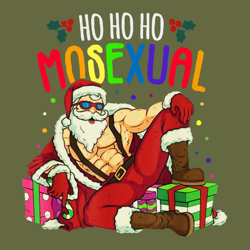 Mens Ho Ho Ho Mosexual Long Sleeve Tee by DesigneFamous | Teevron