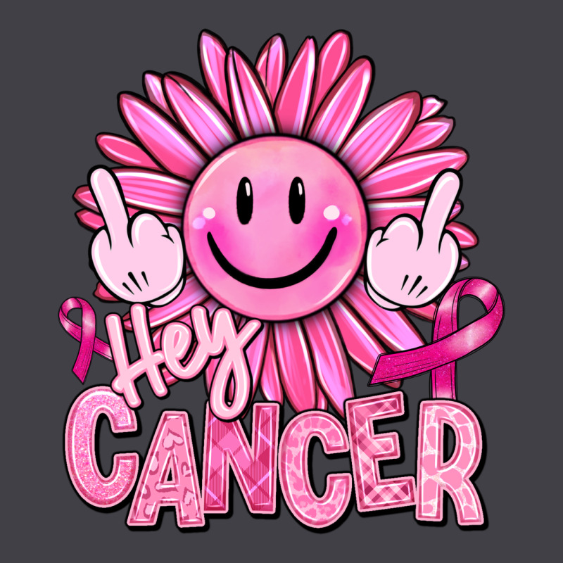 Hey Cancer Smiley Face Breast Cancer Heavyweight Hoodie by RanaPortraitStore | Teevron