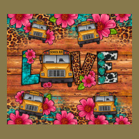 Love School Bus Leopard Premium Hoodie | Teevron