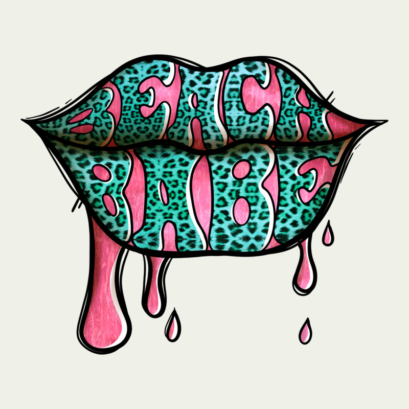 Beach Babe Leopard Lips Urban Heavy Tee by Jasminsmagicworld | Teevron