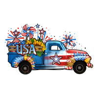 USA 4th of July Sunflower Truck | Teevron