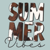 Summer Vibes Brown White Cowhide Heavy Core Tee | Teevron