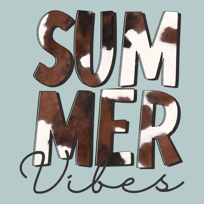 Summer Vibes Brown White Cowhide Heavy Core Tee by CowCowDesign | Teevron