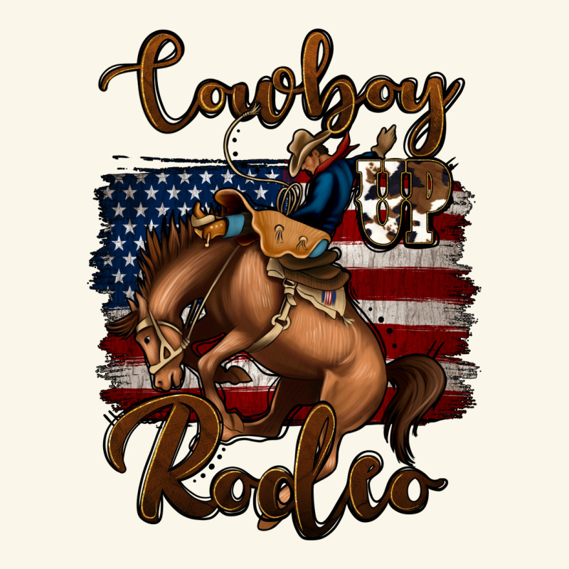 Cowboy Up Rodeo Bucking Bronco Premium Hoodie by Jasminsmagicworld | Teevron