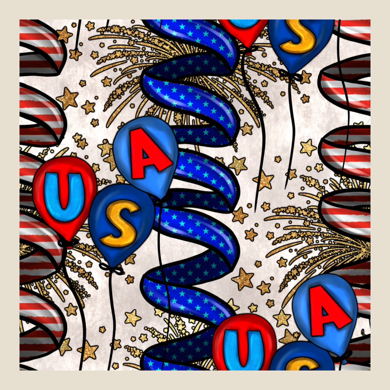 Usa Balloons Seamless Pattern Urban Heavy Tee by BundleAndBundleShop | Teevron