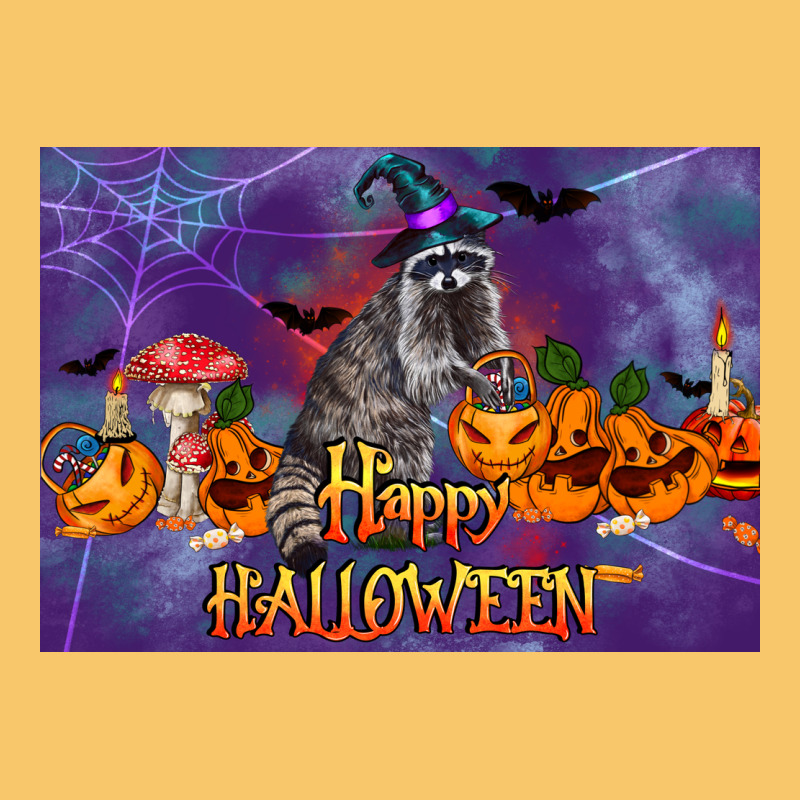 Happy Halloween Raccoon Vintage Hoodie by LillyAllenDesigns | Teevron