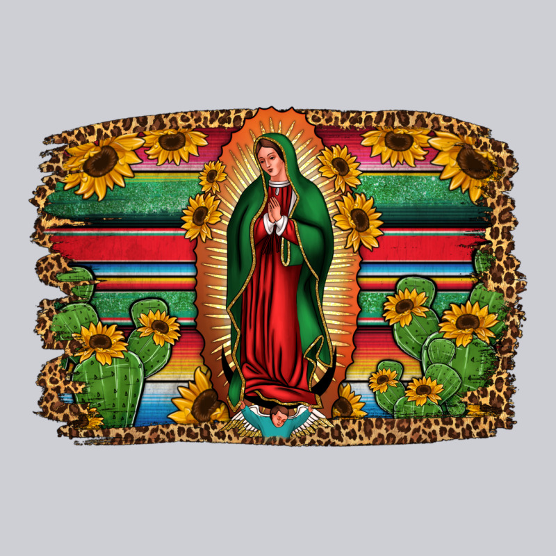 Lady Of Guadalupe Serape Background Heavyweight Sweatshirt by Jasminsmagicworld | Teevron