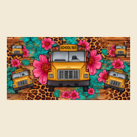 School Bus Leopard Gemstone License Plate Premium Hoodie | Teevron