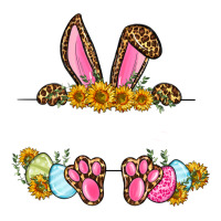 Western Easter bunny name frame | Teevron