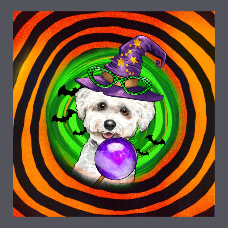 Halloween Bichons Frise Dog Vintage Hoodie by LillyAllenDesigns | Teevron