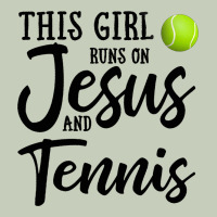 This Girl Runs On Jesus And Tennis Long Sleeve Tee | Teevron