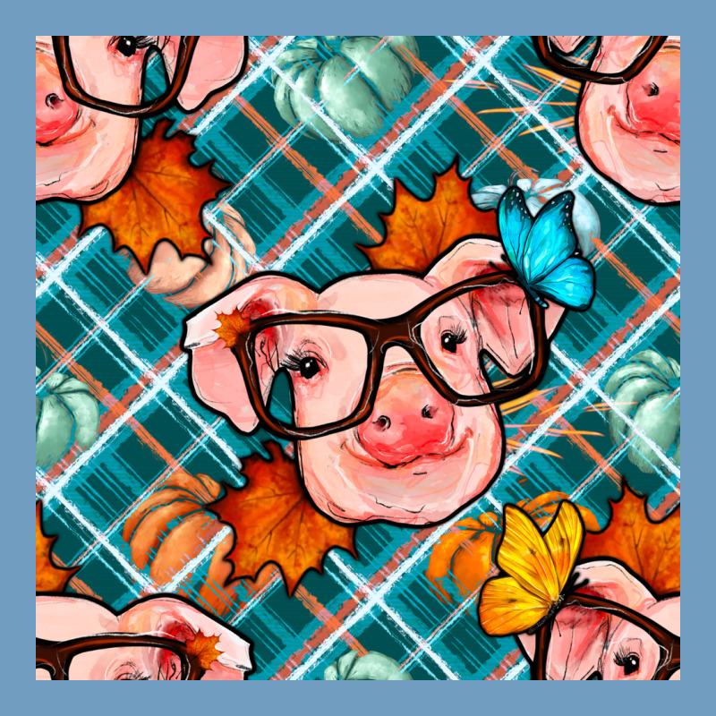 Fall Pig Seamless Pattern Urban Heavy Tee by BundleAndBundleShop | Teevron
