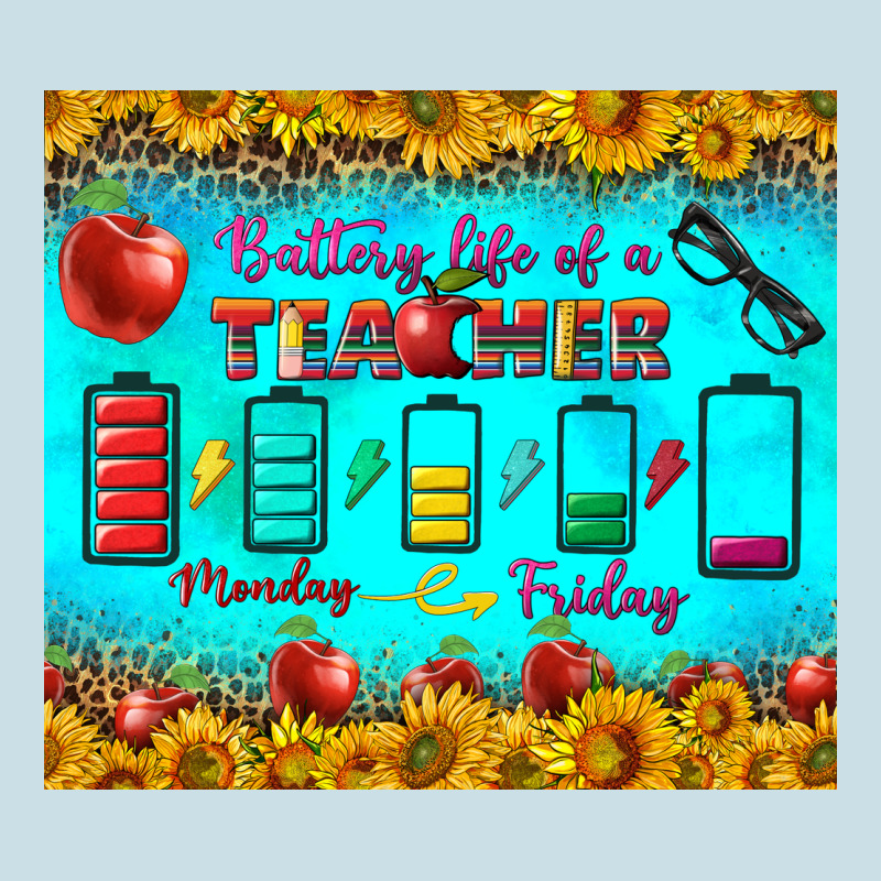 Battery Life Of A Teacher Tumbler Ladies Tee by BundleAndBundleShop | Teevron