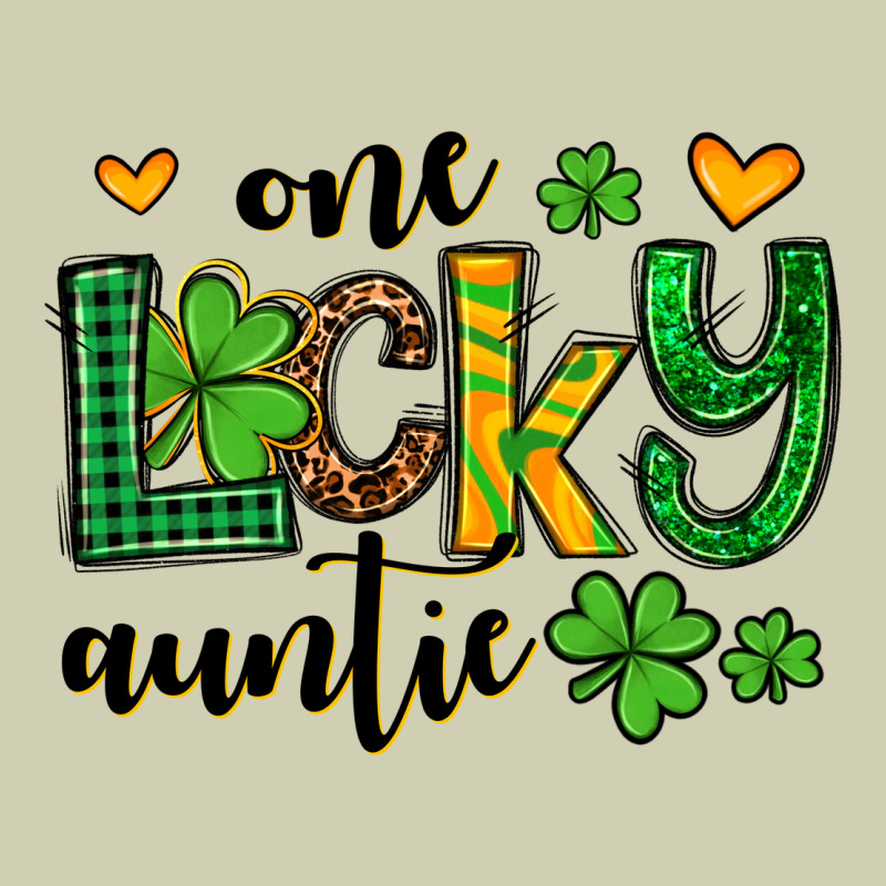 One Lucky Auntie St. Patrick's Heavy Core Tee by OliviaCreatesArt | Teevron
