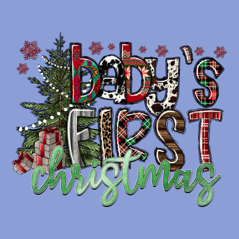 Baby's First Christmas Long Sleeve Tee by CowhideDigitalArt | Teevron