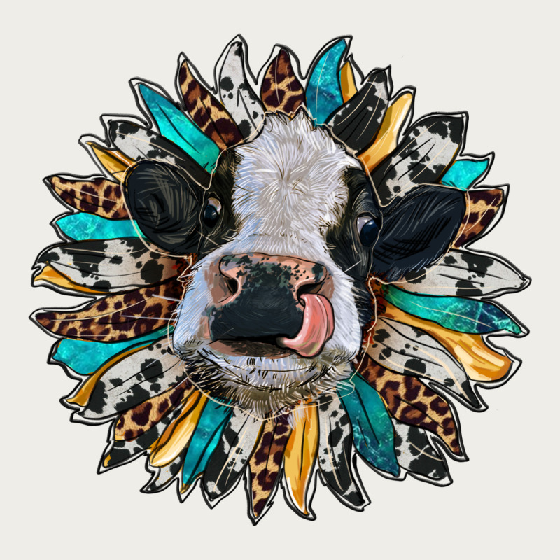 Baby Cow With Sunflower Zipper Hoodie by RanaPortraitStore | Teevron