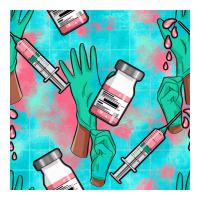 Nurse Gloves Seamless Pattern | Teevron