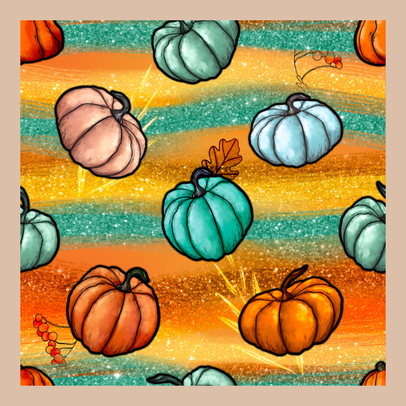 Pumpkin And Glitter Seamless Pattern Urban Heavy Tee by BundleAndBundleShop | Teevron