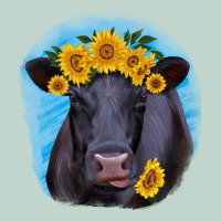 Black Angus With Sunflower Zipper Hoodie | Teevron