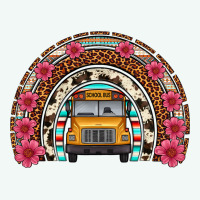 School Bus Leopard Cowhide Rainbow Premium Hoodie | Teevron