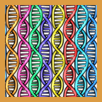 Dna Seamless Pattern Urban Heavy Tee | Teevron
