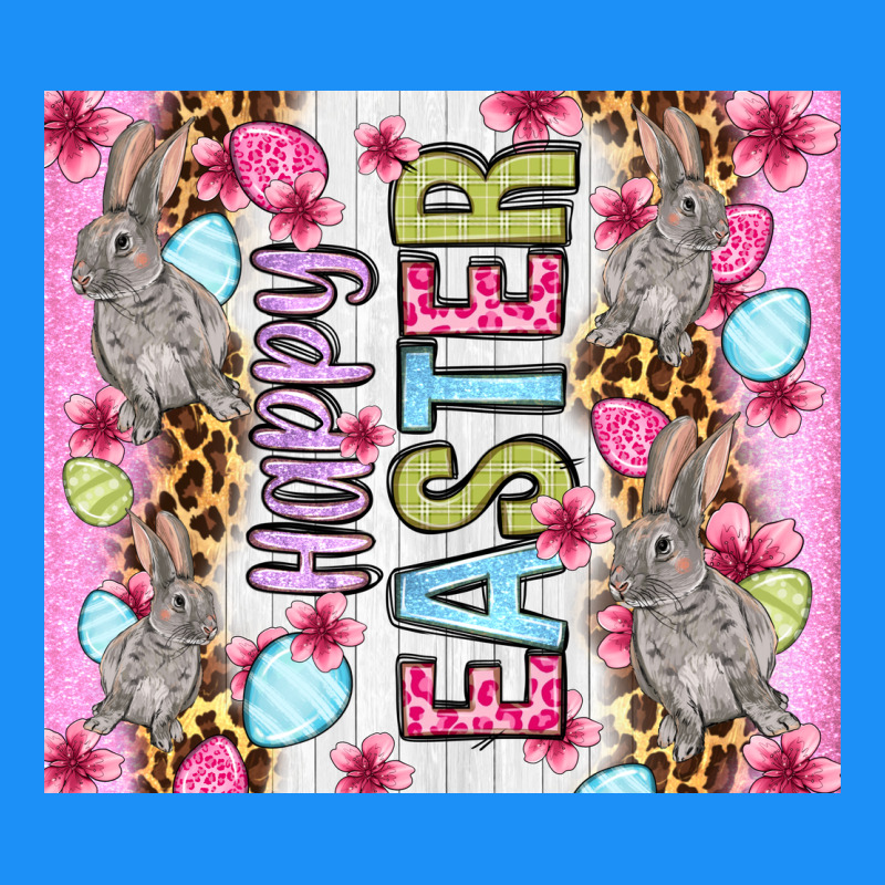 Happy Easter Bunnies Eggs 20oz Skinny Tumbler Classic Tee by OliviaCreatesArt | Teevron