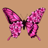 Floral Pink Butterfly Heavyweight Hoodie | Teevron