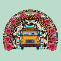 School Bus Leopard Cowhide Rainbow Premium Hoodie | Teevron