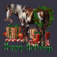 Happy Holidays Mustang Horse Vintage Hoodie | Teevron