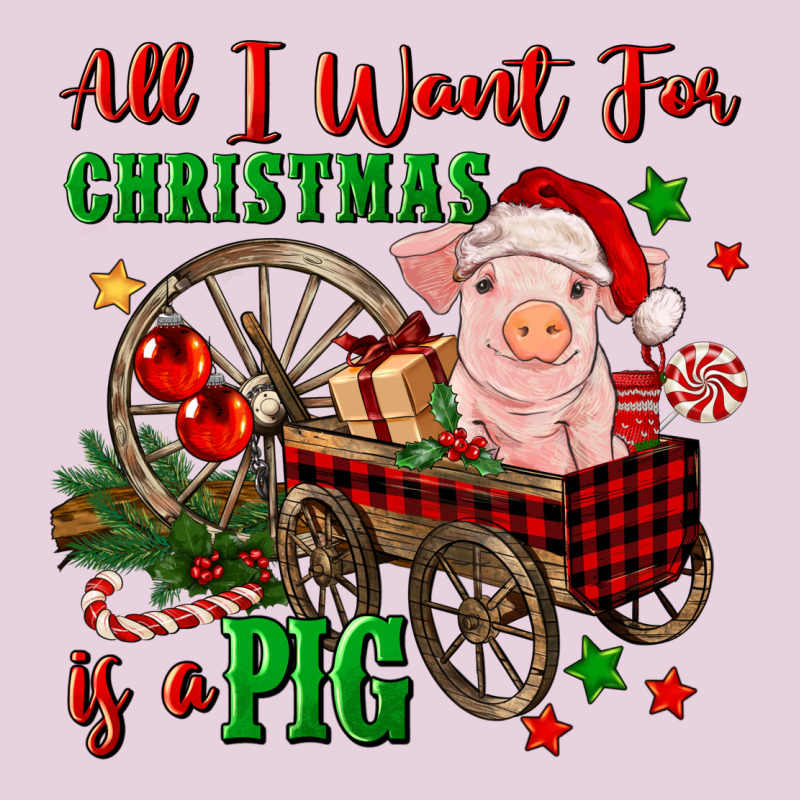 All I Want For Christmas Is A Pig Ladies Tee by FaDigitalArtStudio | Teevron