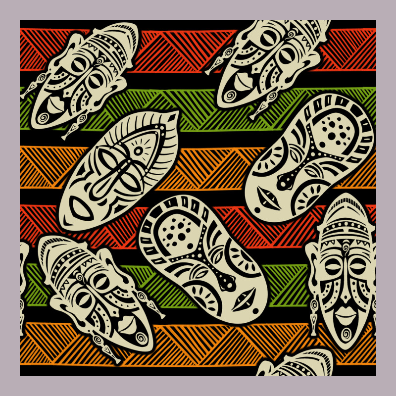 African Mask Seamless Pattern Vintage Tee by BundleAndBundleShop | Teevron