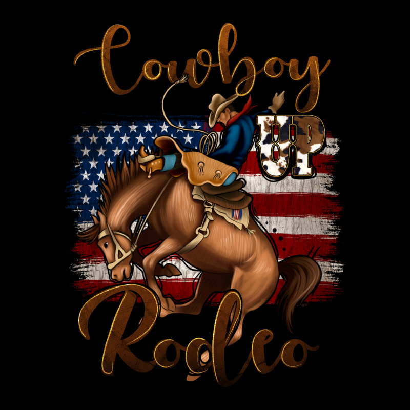 Cowboy Up Rodeo Bucking Bronco Urban Hoodie by Jasminsmagicworld | Teevron