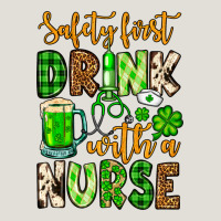 St. Patrick's Safety First Drink With A Nurse Heavy Core Tee | Teevron