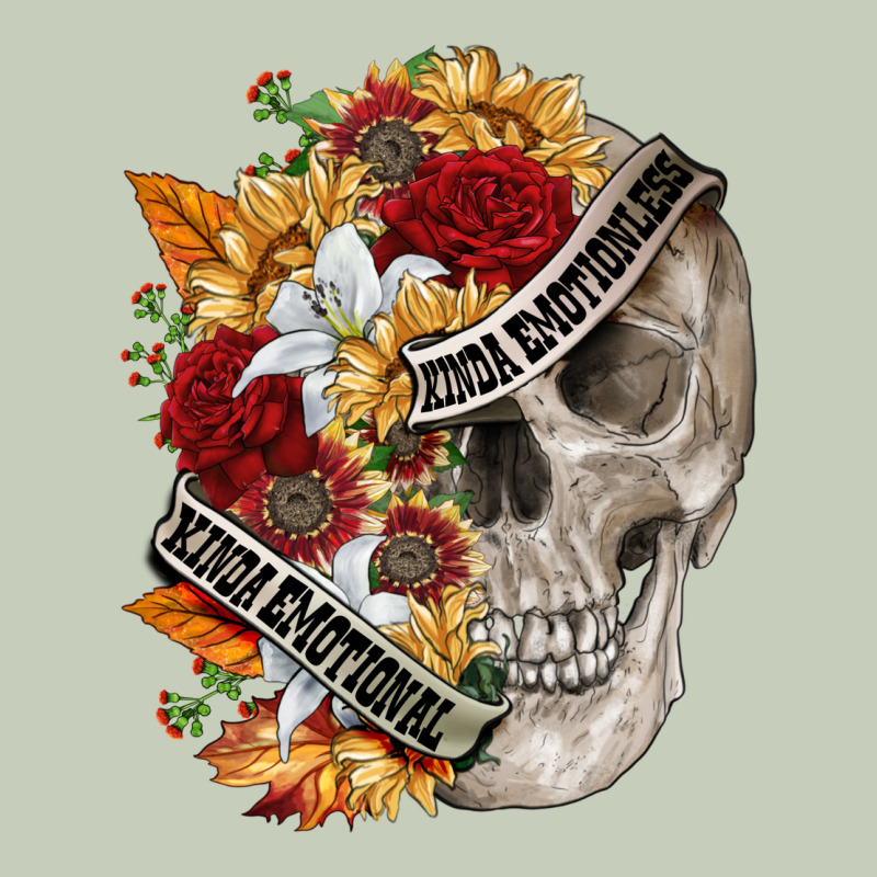 Skull Kinda Emotionless Kinda Emotional Ladies Tee by FaDigitalArtStudio | Teevron