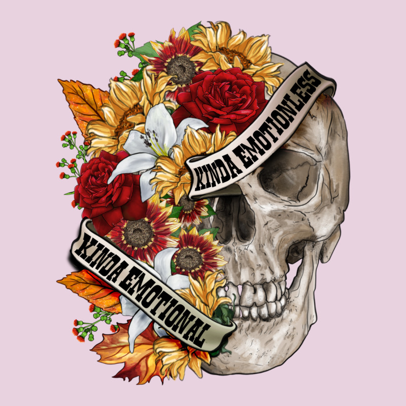 Skull Kinda Emotionless Kinda Emotional Ladies Tee by FaDigitalArtStudio | Teevron