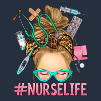 Blonde Messy Bun Nurse Life Zipper Hoodie | Teevron