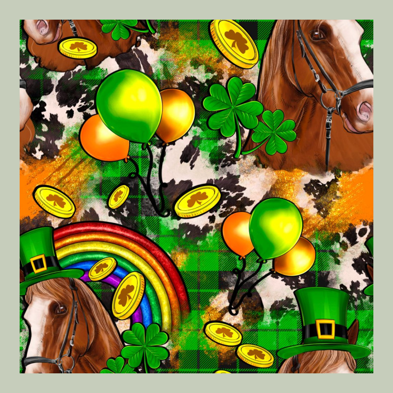 St. Patrick's Day Horse With Balloons Ladies Tee by FaDigitalArtStudio | Teevron