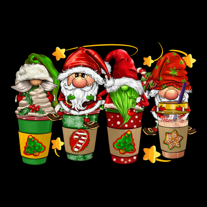Christmas Coffee Cups Gnomies Ladies Tee by FaDigitalArtStudio | Teevron