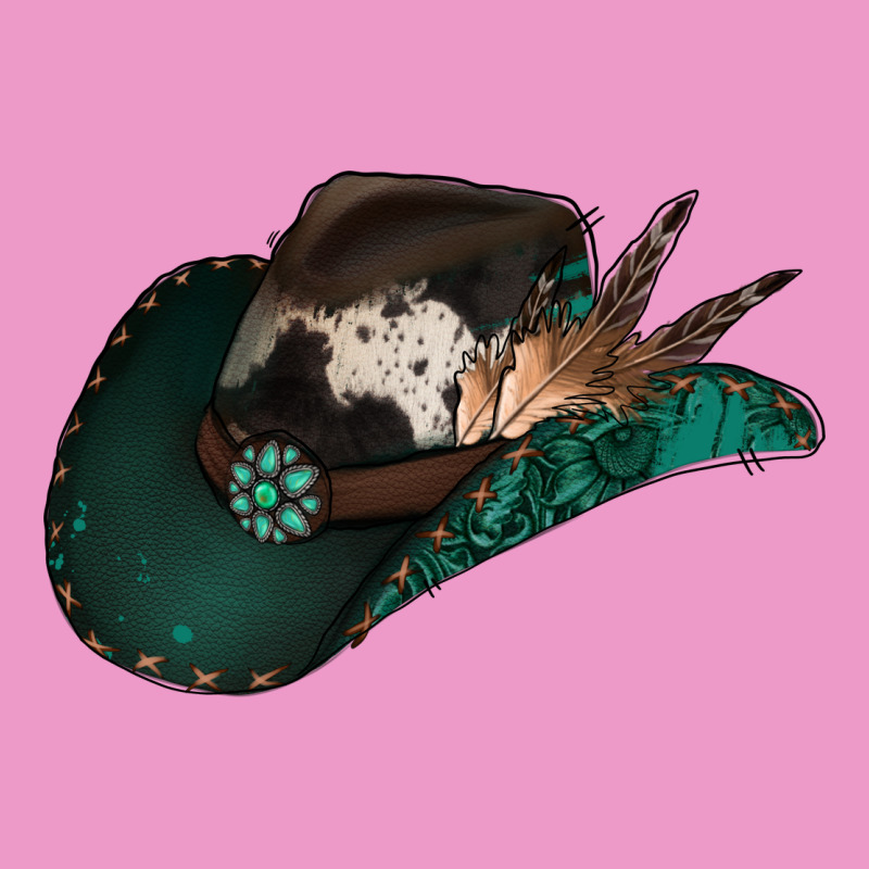 Cowhide Flowers Cowboy Hat Urban Hoodie by Jasminsmagicworld | Teevron