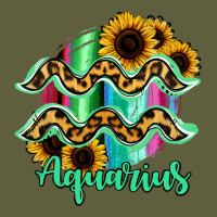 Aquarius Zodiac Sign Sunflower Leopard Serape Vintage Tee | Teevron