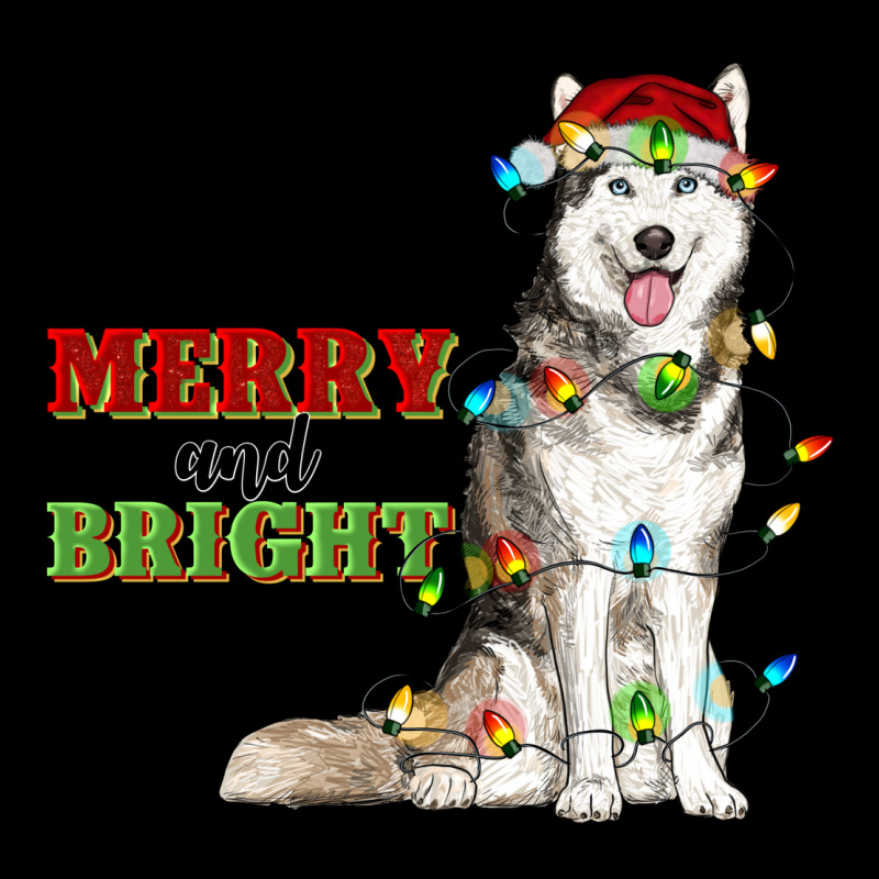 Merry And Bright Husky Heavyweight Sweatshirt by RanaPortraitStore | Teevron