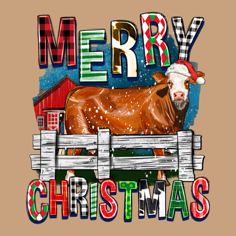 Merry Christmas Simmental Cow Vintage Tee by FaDigitalArtStudio | Teevron