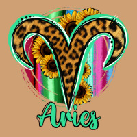 Aries Zodiac Sign Sunflower Leopard Serape Vintage Tee | Teevron