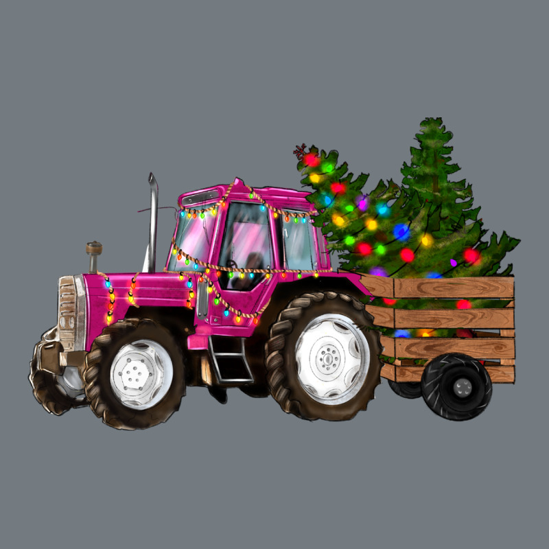 Pink Christmas Farm Tractor Heavyweight Sweatshirt by RanaPortraitStore | Teevron