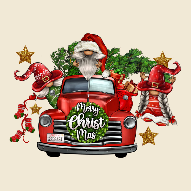 Merry Christmas Truck Gnomies Ladies Tee by FaDigitalArtStudio | Teevron