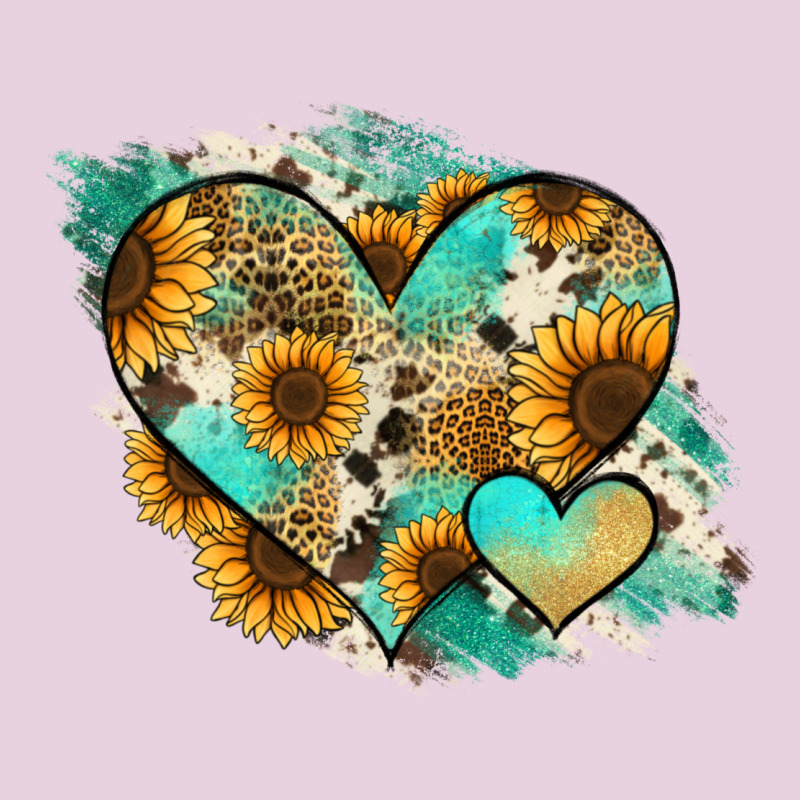 Leopard Sunflower Cowhide Glitter Heart Classic Tee by Jasminsmagicworld | Teevron