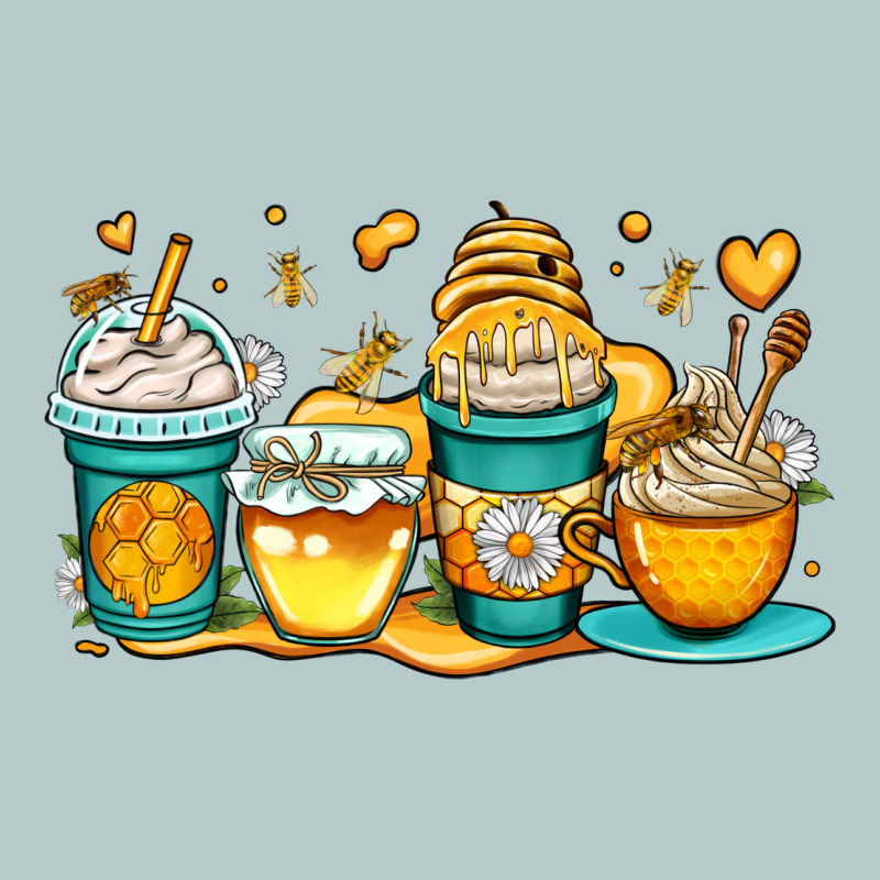 Honey Bee Coffee Cups Heavy Core Tee by OliviaCreatesArt | Teevron