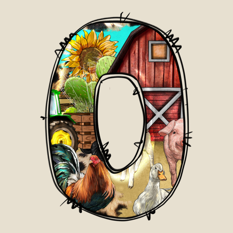 Farm Life Alphabet Lowercase Letters O Urban Heavy Tee by BundleAndBundleShop | Teevron